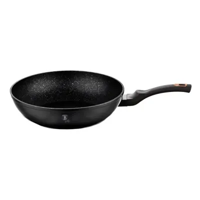 BERLINGERHAUS Pánev WOK s mramorovým povrchem 28 cm Black Rose Collection BH-1638