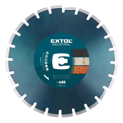 Extol Industrial - 400x25,4 mm, kotouč diamantový řezný segmentový na asfalt, 8703093