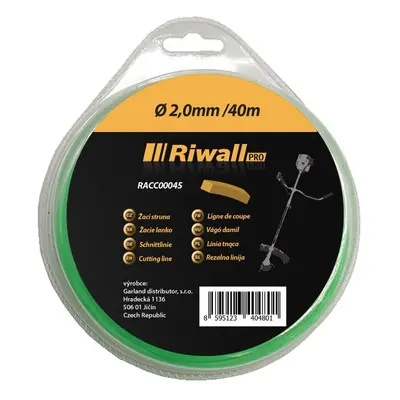 Riwall PRO Žací struna pr. 2mm, délka 40m, čtvercový průřez