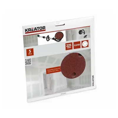 Kreator KRT232009 - 5ks Brusný kotouč 225 mm G240