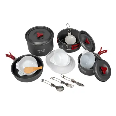 Acra C22 camping set nádobí alluminium pro 3-4 osoby