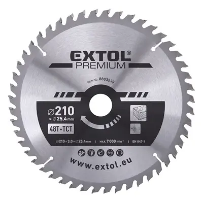 Extol Premium 8803235 kotouč pilový s SK plátky 210x2,2x25,4 mm, 48T