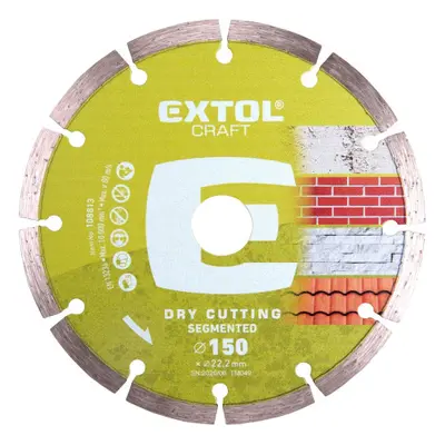 Extol Craft 108813 diamantový kotouč řezný segmentový 150x22,2 mm