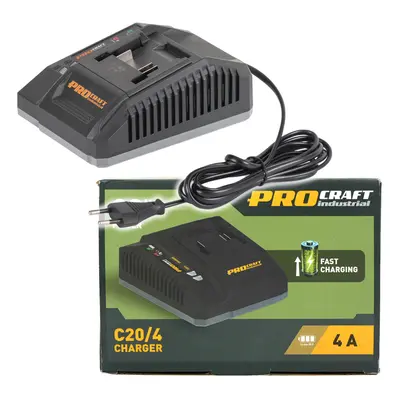 Procraft C20/4 nabíječka pro 20V Li-ion baterie Industrial