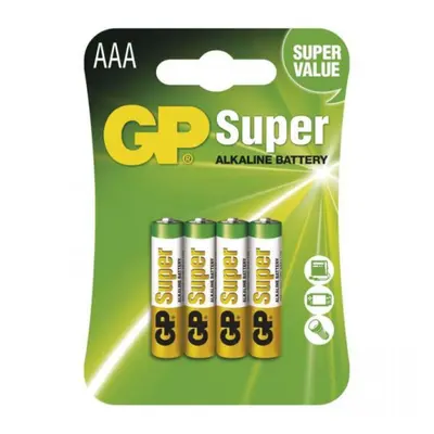 GP Batteries Alkalická baterie GP 1,5V AAA 4 ks