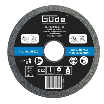 GÜDE 55520 Brusný kotouč pro mokré broušení200 x 40 x 20 mm/K220