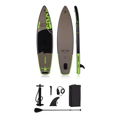 KUBIsport 05-PB335-SE Paddleboard 335x86x15 cm s příslušenstvím šedočerný