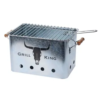 PROGARDEN Gril přenosný piknikový GRILL KING stříbrná KO-C80216100