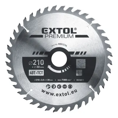 Extol Premium 8803236 kotouč pilový s SK plátky 210x2,2x30 mm, 40T