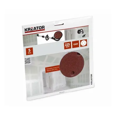 Kreator KRT232004 - 5ks Brusný kotouč 225 mm G60