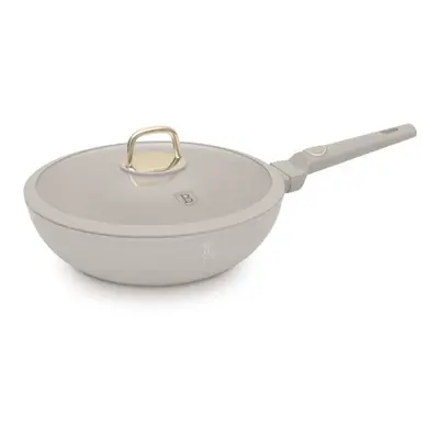 BERLINGERHAUS Pánev WOK s titanovým povrchem a poklicí 28 cm Sahara Collection BH-8064