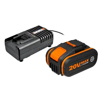 WORX Garden WA3604 - Akumulátor 20V, 4Ah + nabíječka 20V, 2A