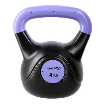 Plastový kettlebell HMS KPC 4 kg fialový