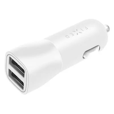 Nab+lightning kab,2xUSB, 15W, bílá FIXED