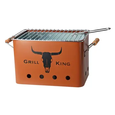 PROGARDEN Přenosný gril na dřevěné uhlí GRILL KING 43 x 20 cm cihlová KO-C83000140