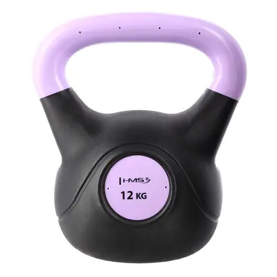 Plastový kettlebell HMS KPC 12 kg sv. fialový