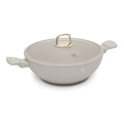 BERLINGERHAUS Pánev WOK s titanovým povrchem a poklicí 30 cm Sahara Collection BH-8065