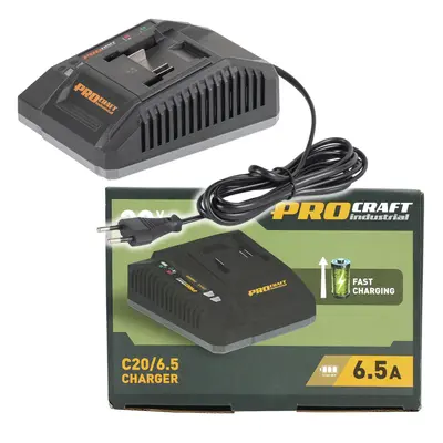 Procraft C20/6.5 nabíječka pro 20V Li-ion baterie Industrial