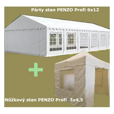 Akční párty stanový set Profi 6x12 + 3x4,5