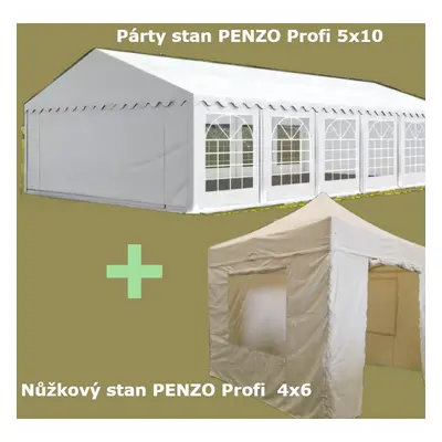 Akční párty stanový set Profi 5x10 + 4x6