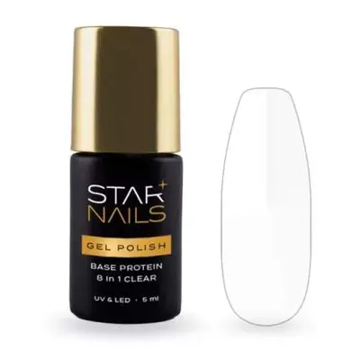 Starnails UV/LED Gel Polish Pro Base Protein 8in1 Clear, 5ml – podkladová báze