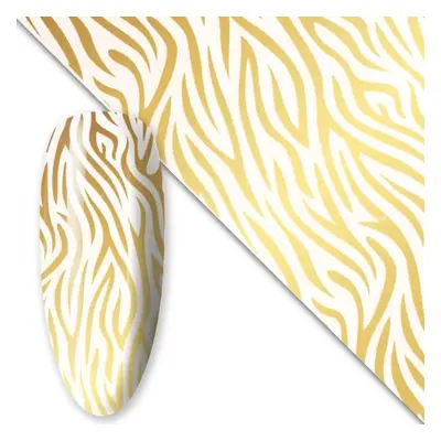 Starnails Zdobicí fólie na nehty - Gold Zebra, 100cm