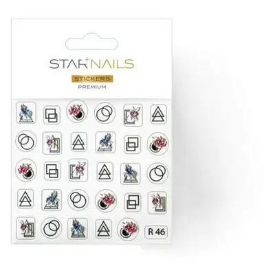 Starnails Nálepky na nehty 3D Premium - samolepky R46