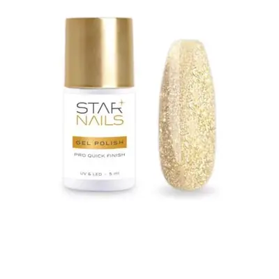 Starnails UV/LED Gel Polish Pro Quick Finish Gold Brilliant, 5ml - efektový závěrečný gel lak