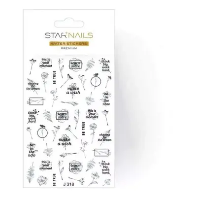 Starnails 2D vodolepky/obtisky PREMIUM - J318