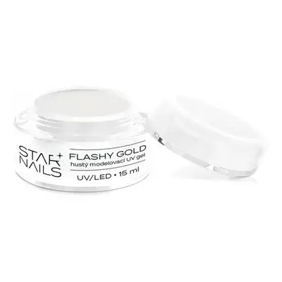 Starnails UV/LED Gel Flashy Gold, 15ml – efektový stavební gel