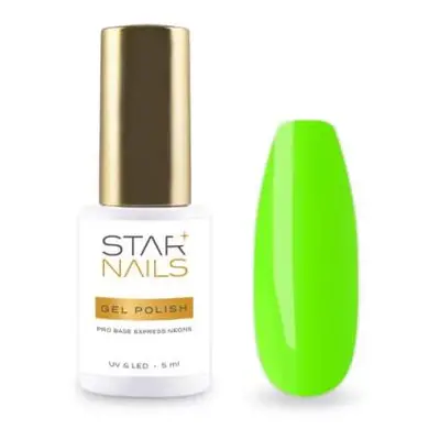 Starnails UV/LED Gel Polish Pro Base Express Neons, 5ml - 002, Kiwi – podkladová báze