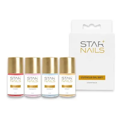 Starnails Sada STARNAILS Cuticle Oil Cocktails Set - sada 4 olejíčků na nehty