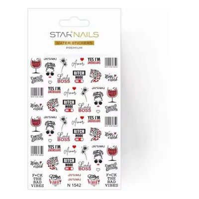 Starnails 2D vodolepky/obtisky PREMIUM - N1542