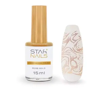 Starnails Stamping Nail Polish Starnails, 15ml - Rose Gold - zdobicí lak