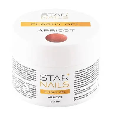 Starnails UV/LED Gel Flashy Apricot, 50ml – efektový stavební gel