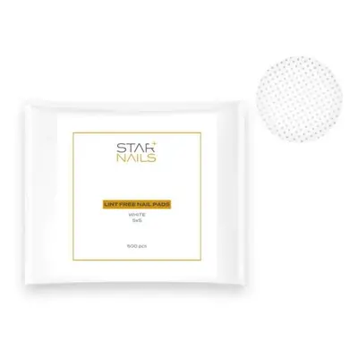 Starnails Lint Free Nail Pads Starnails, 5x5 - white - netřepivé polštářky na nehty bílé, 500 ks