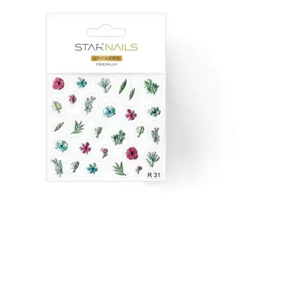 Starnails Nálepky na nehty 3D Premium - samolepky R31