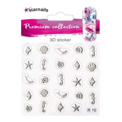 Starnails Nálepky na nehty 3D/5D Premium - samolepky R10