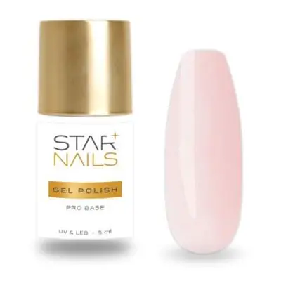 Starnails UV/LED Gel Polish Pro Base Cover Nude Rose, 5ml - podkladová báze