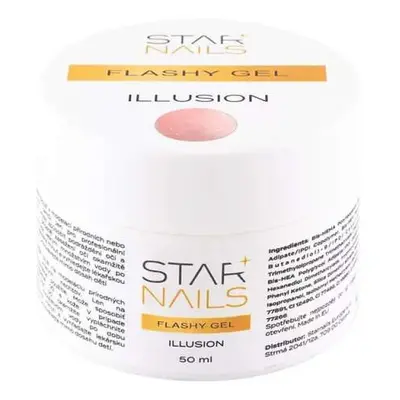 Starnails UV/LED Gel Flashy Illusion, 50ml – efektový stavební gel