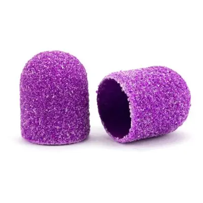 Starnails Brusné kloboučky Violet - 7mm, #80, 10ks