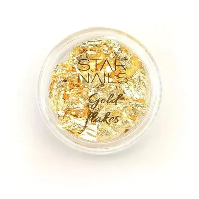 Starnails Gold Flakes - zdobicí vločky, zlatá