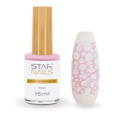 Starnails Stamping Nail Polish Starnails, 15ml - Pink - zdobicí lak