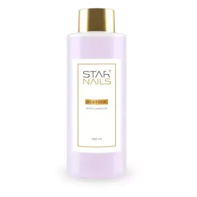 Starnails Acetone Starnails With Lanolin, 130ml - kosmetický aceton