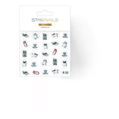 Starnails Nálepky na nehty 3D Premium - samolepky R50