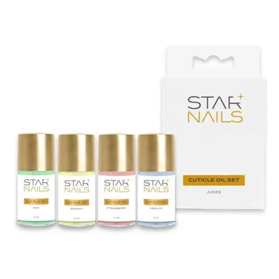 Starnails Sada STARNAILS Cuticle Oil Juices Set - sada 4 olejíčků na nehty