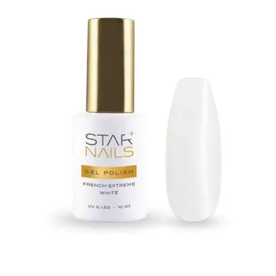 Starnails UV/LED Gel Polish Art French Extreme White, 10ml – bílý gel lak