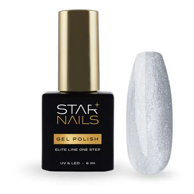 Starnails UV/LED Gel Polish Elite Line Cat Eye 6ml - 002, Blizzard - gel lak