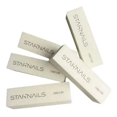 Starnails Brusný blok na nehty STARNAILS Premium - 100/100, 5 ks