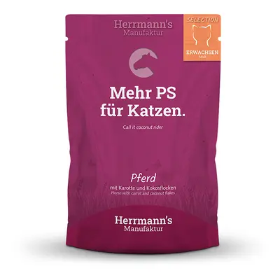 Herrmann's Kapsička pro kočky - Koňské maso s Bio karotkou - 100 g Váha: 100 g